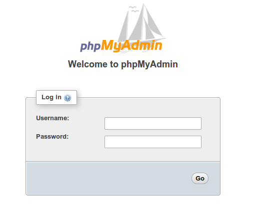 Логин и пароль PHPMYADMIN. PHPMYADMIN.